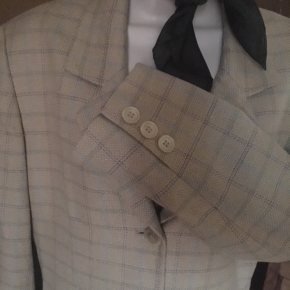 Talbots Plaid Blazer Size 10 - Picture 2 of 5